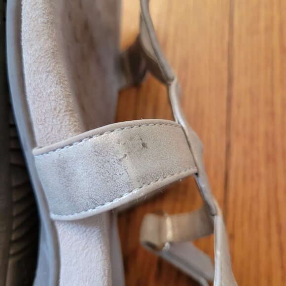 Vionic 11 Metallic Gold Leather Slingbacks Comfort Orthaheel JODIE Open Toe‎ - Picture 6 of 9